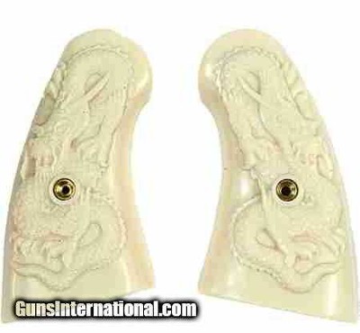 Colt Python Grips, Small Panel With Dragon
