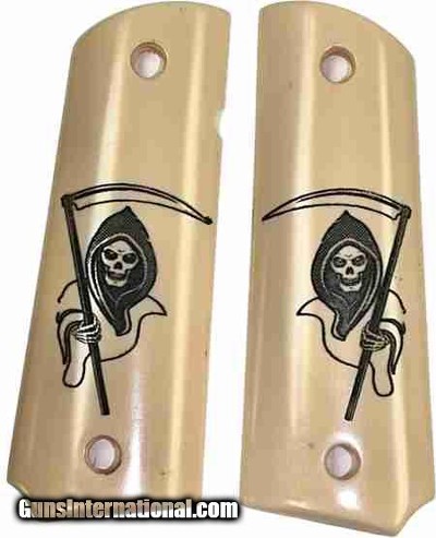 Colt 1911 Grips With Grim Reaper