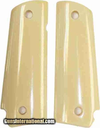 Colt 1911 Grips, Smooth, Slope Bottom, Bob Tail