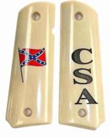 Colt 1911 Grips With Confederate Flag - 1 of 1