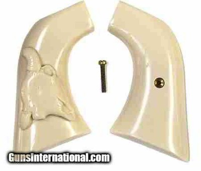 Ruger Super Blackhawk Grips, Bison Skull