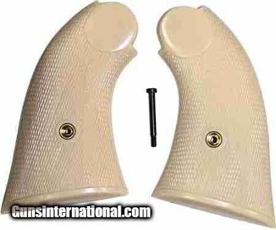 Remington 1858 Pietta Ivory-Like Checkered Grips