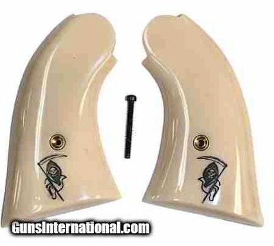 Remington 1858 Pietta Ivory-Like Grips, Grim Reaper