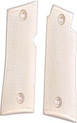 Colt Mustang & Colt Pocketlite Real Ivory Grips, Checkered - 1 of 1