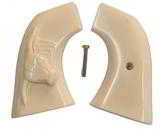 Virginian Dragoon Ivory-Like Grips With Steer - 1 of 1