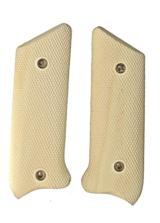 Ruger MKI .22 Auto & A100 Real Ivory Grips, Checkered - 1 of 1