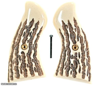 Ruger Redhawk Revolver Imitation Jigged Bone Grips