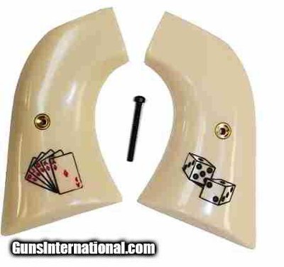 Ruger New Vaquero XR3 & 50th Anniv. Blackhawk .357 Grips with Snake Eyes