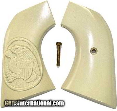 Ruger New Vaquero 2005 XR3 & 50th Anniv. Blackhawk .357 Grips, Eagle With Shield