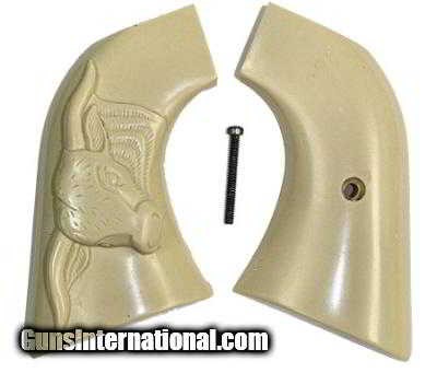 Ruger New Vaquero 2005 XR3 & 50th Anniv. Blackhawk .357 Grips, Steer With Cape