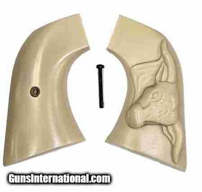 Ruger New Vaquero 2005 XR3 & 50th Anniv. Blackhawk .357 Grips, Steer With Cape