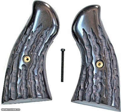 Ruger Redhawk Revolver Imitation Jigged Buffalo Horn Grips