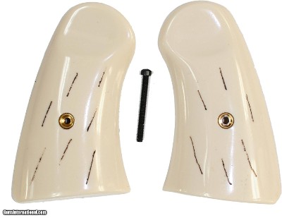 Smith & Wesson Schofield Ivory-Like "Barked" Grips
