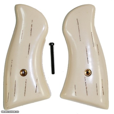Smith & Wesson N Frame Ivory-Like "Barked" Grips, Square Butt