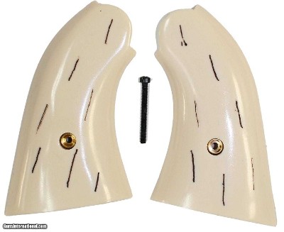 Remington 1858 Uberti Ivory-Like "Barked" Grips