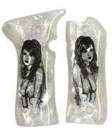 Llama Small Frame, III & IIIA Pearl Premium Grips, Naked Lady - 1 of 1