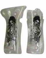 Llama Small Frame, III & IIIA Pearl Premium Grips, Naked Lady - 1 of 1