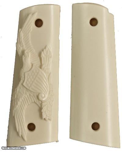 Colt 1911 Ivory-Like Grips, American Eagle With Shield