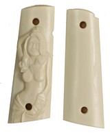 Colt 1911 Ivory-Like Grips With Semi-Nude - 1 of 2