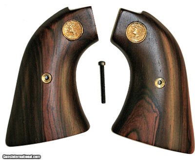 Colt Scout & Frontier Rosewood Grips, Smooth & Medallions