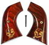 Ruger Vaquero XR3-Red Rosewood Grips With Human Skull - 1 of 1