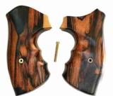 Smith & Wesson K Frame Tigerwood Grips, Smooth - 1 of 1