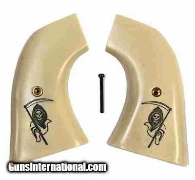 Virginian Dragoon Ivory-Like Grips With Grim Reaper