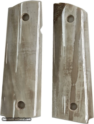 Colt 1911 Real Fossilized Alaskan Walrus Ivory Grips