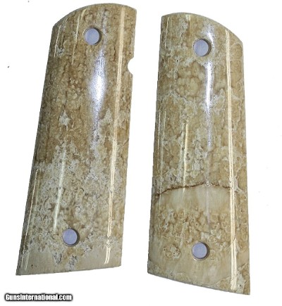 Colt 1911 Real Fossilized Alaskan Walrus Ivory Grips