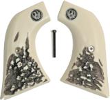 Ruger Super Blackhawk Stag-Like Grips With Medallions - 1 of 1