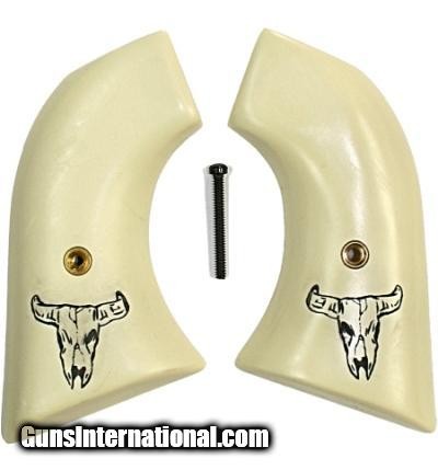 Virginian Dragoon Grips, Bison Skull