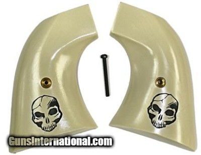 Colt SAA Oversized Grips, Human Skull