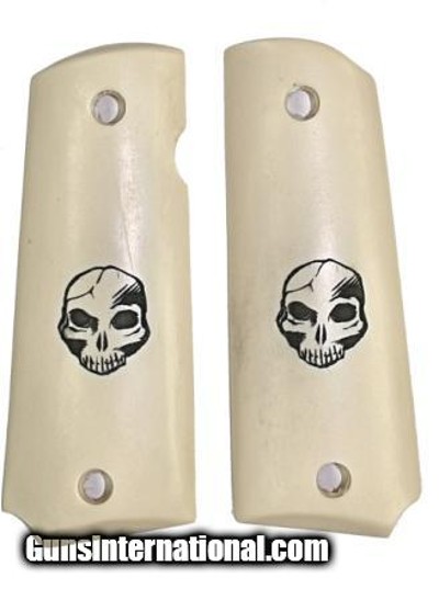 Colt 1911 Grips, Human Skull