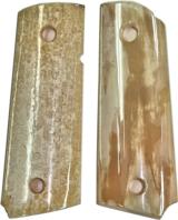 Colt 1911 Officers Model Real Fossilized Alaskan Walrus Ivory Grips - 1 of 1