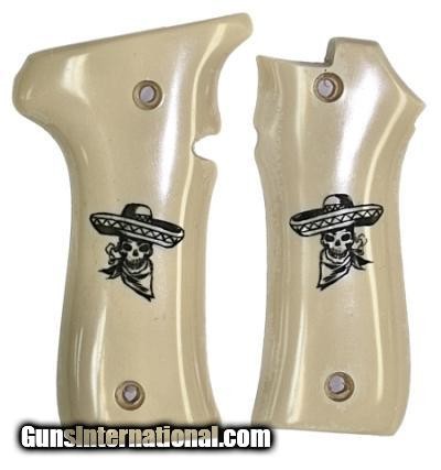Llama III & IIIA, Small Frame Grips, Skull & Sombrero