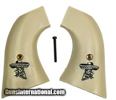 Uberti Old Model P 1873 Grips, Skull & Sombrero