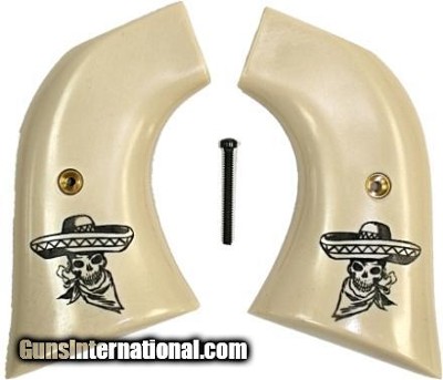 Ruger Vaquero XR3-Red Grips, Skull & Sombrero