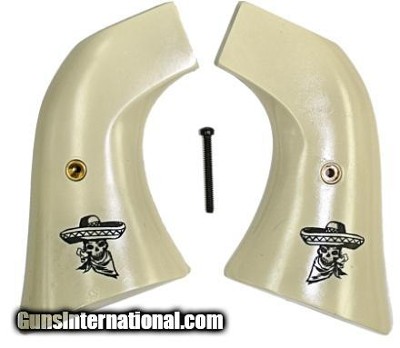 Ruger Super Blackhawk Grips, Skull & Sombrero