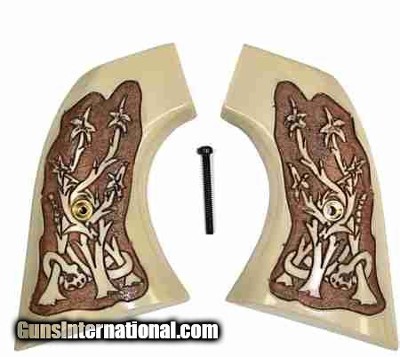 Taurus Gaucho S.A. "Antiqued" Grips, Snake in Bush