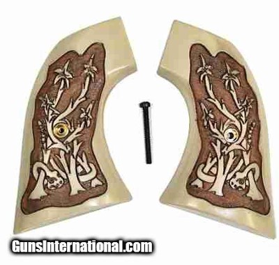U.S. Firearms Antiqued Grips, Snake in Bush