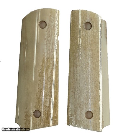 Colt 1911 Real Fossilized Walrus Ivory Grips