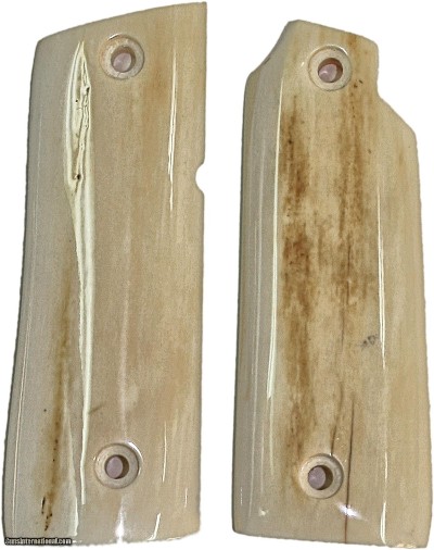 Colt Government Model .380/Colt Mustang Plus II Fossilized Walrus Ivory Grips