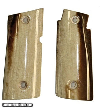 Colt Mustang or Colt Pocketlite Real Fossilized Walrus Ivory Grips