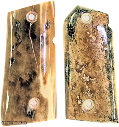 Colt Mustang or Colt Pocketlite Real Fossilized Walrus Ivory Grips
