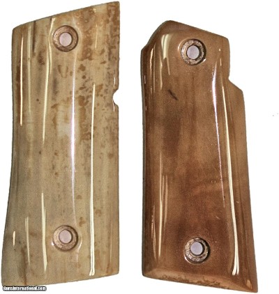 Colt Mustang or Colt Pocketlite Real Fossilized Walrus Ivory Grips