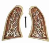 Remington 1858 Uberti Antiqued Grips, Snake in Bush