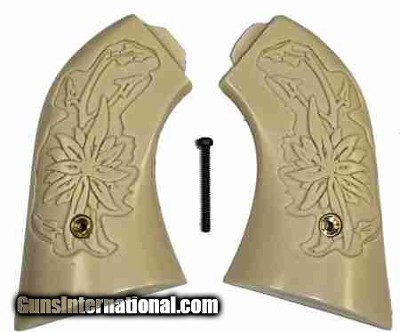 Remington 1875 - 1890 Uberti Ivory-Like Grips, Pinwheel Flower