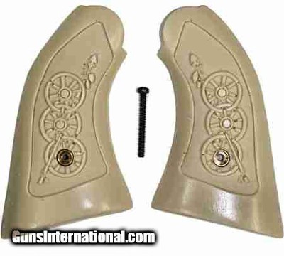 Remington 1858 Uberti Ivory-Like Grips, Arrow & Wagon Wheels