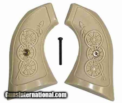 High Standard Double Nine Ivory-Like Grips, Arrow & Wagon Wheels