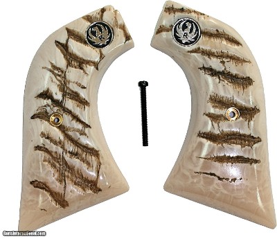 Ruger Super Blackhawk Repro Ram Horn Grips With Medallions